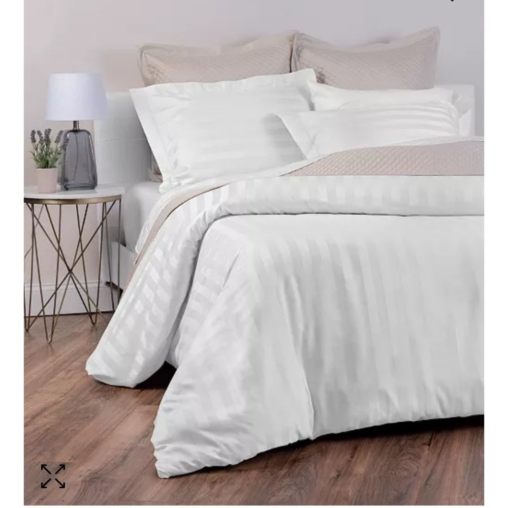 CHARTER CLUB DAMASK 1.5" Stripe 550 Thread Count 100% Cotton